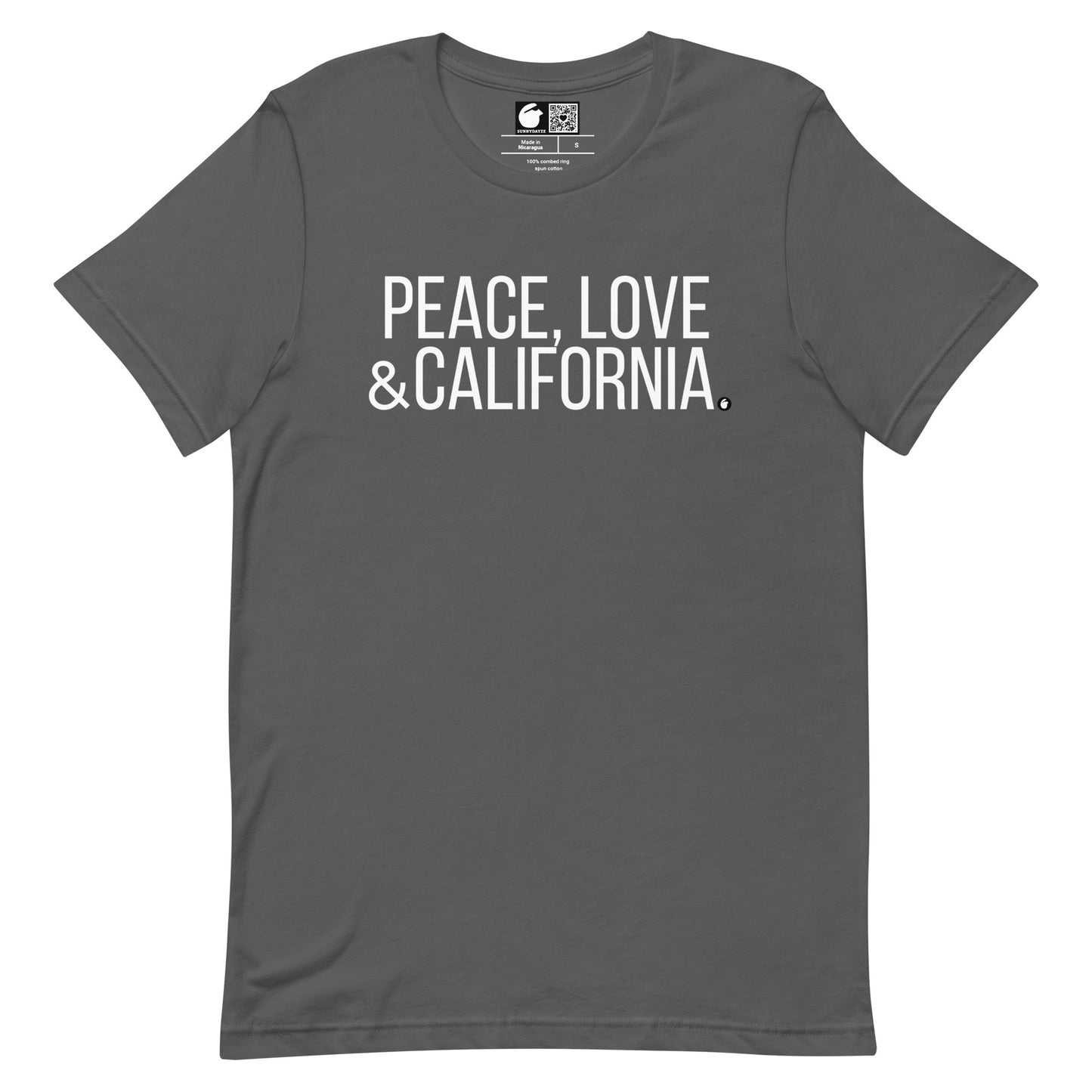 CALIFORNIA Short=Sleeve Unisex t-shirt