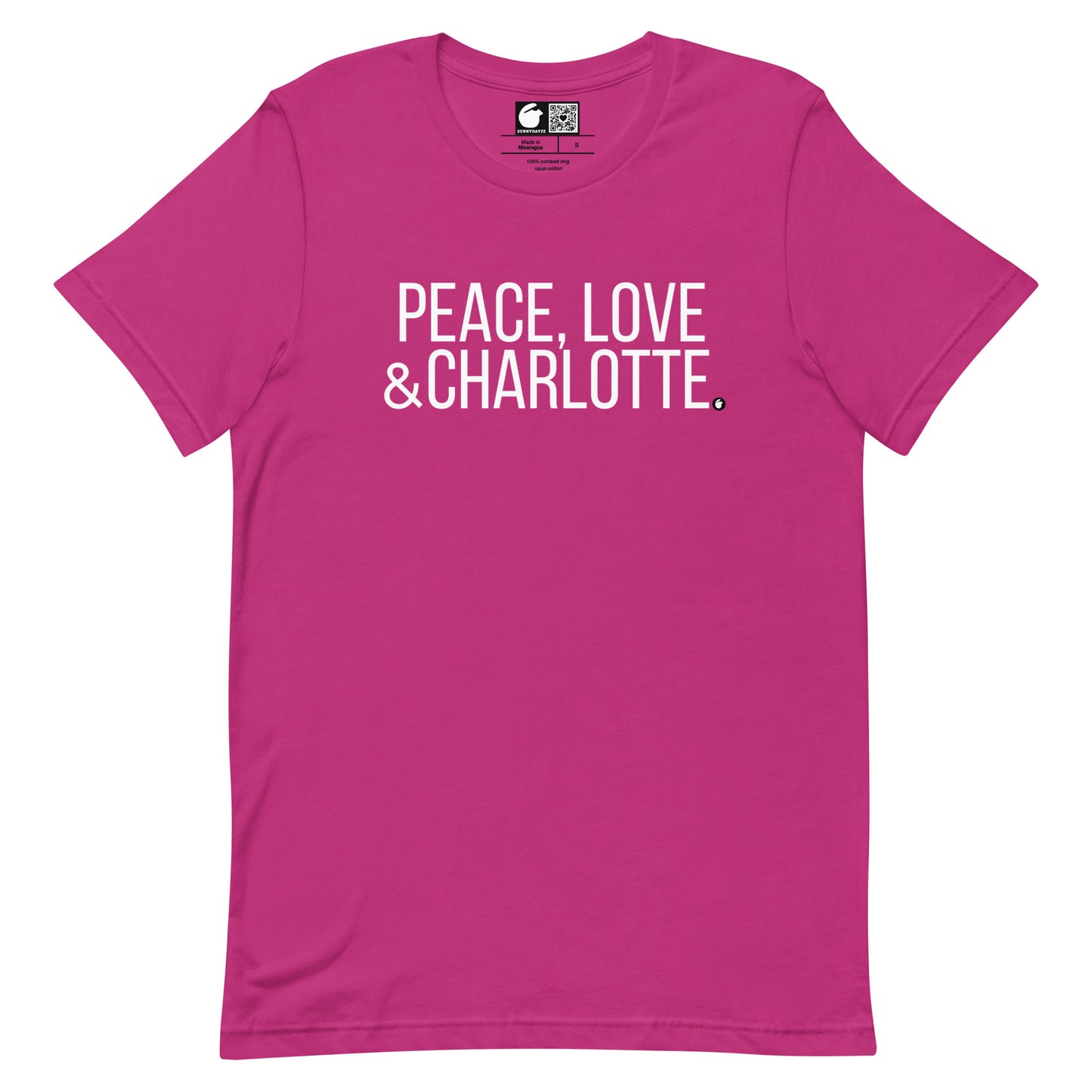 CHARLOTTE Short=Sleeve Unisex t-shirt