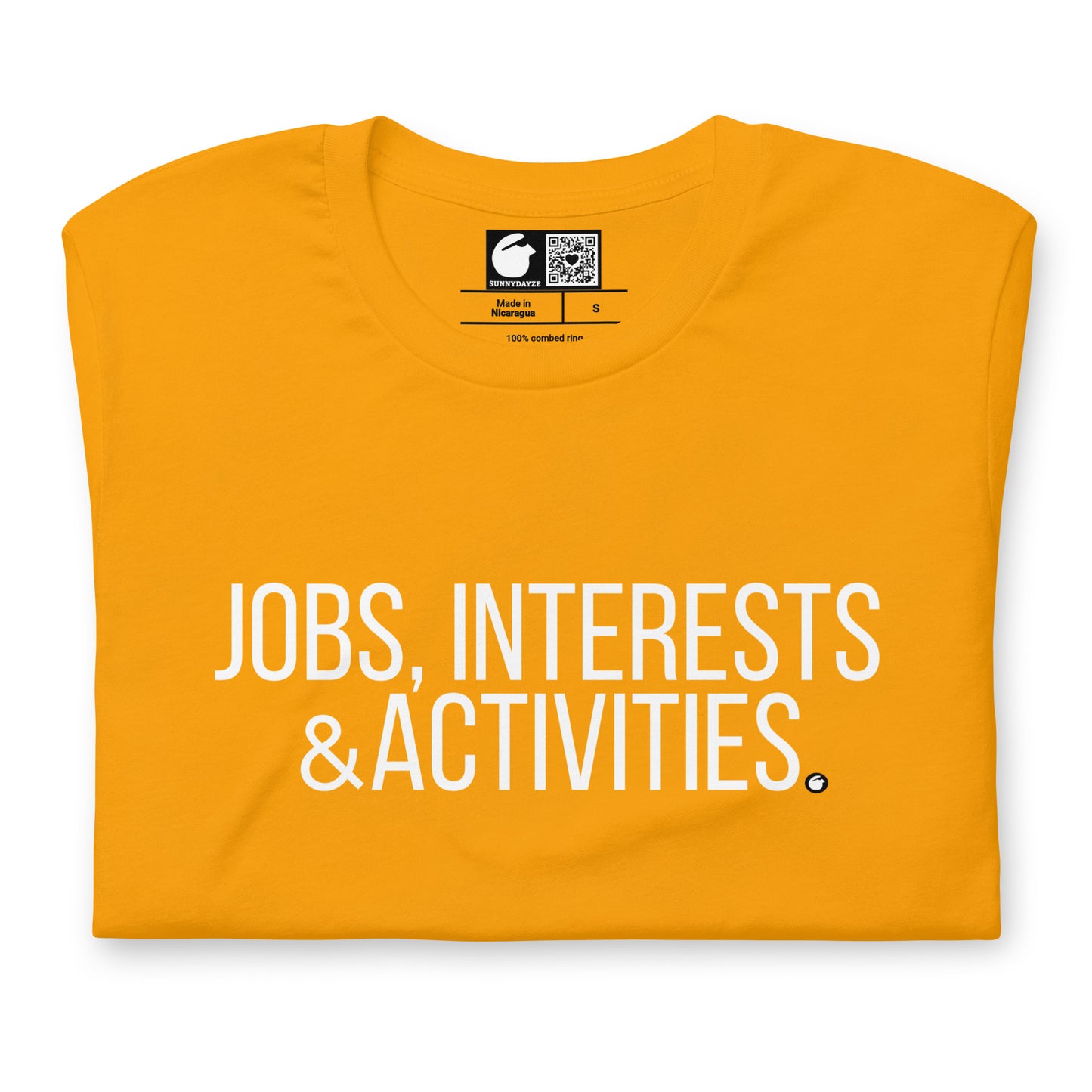 JOBS INTERESTS & ACTIVITIES TITLE CARD - NFS