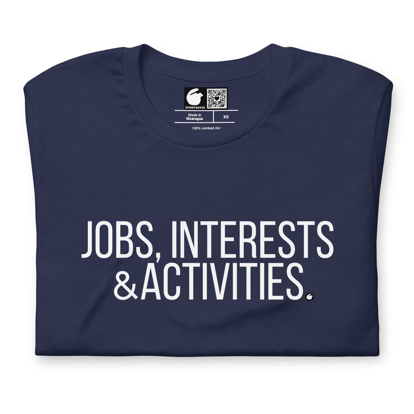 JOBS INTERESTS & ACTIVITIES TITLE CARD - NFS