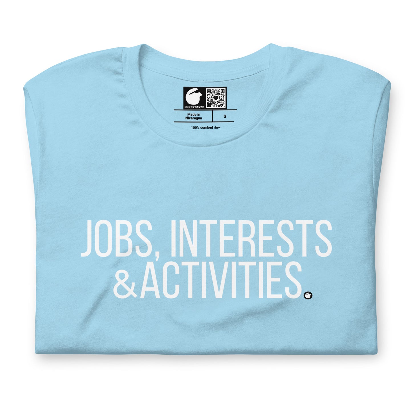 JOBS INTERESTS & ACTIVITIES TITLE CARD - NFS