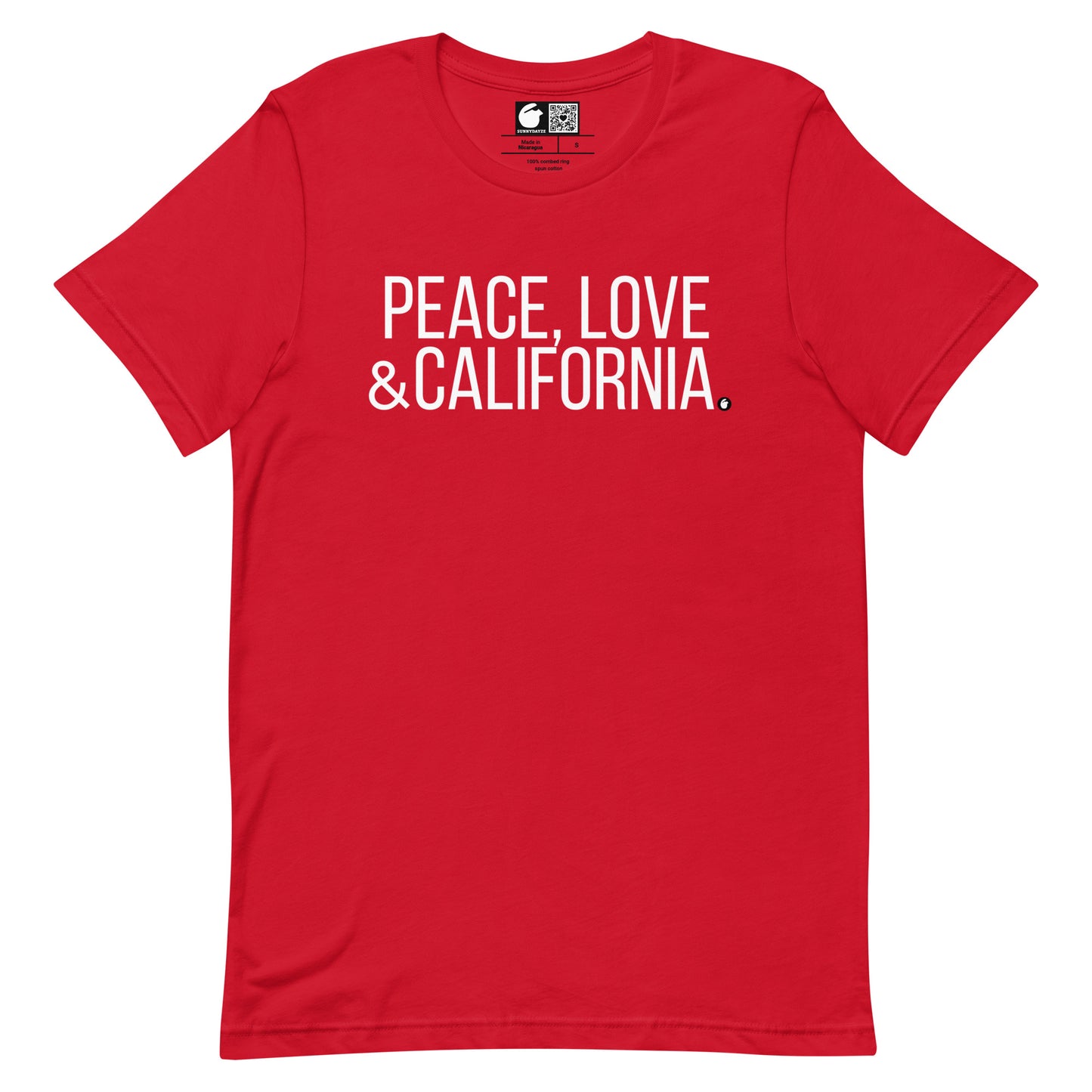 CALIFORNIA Short=Sleeve Unisex t-shirt